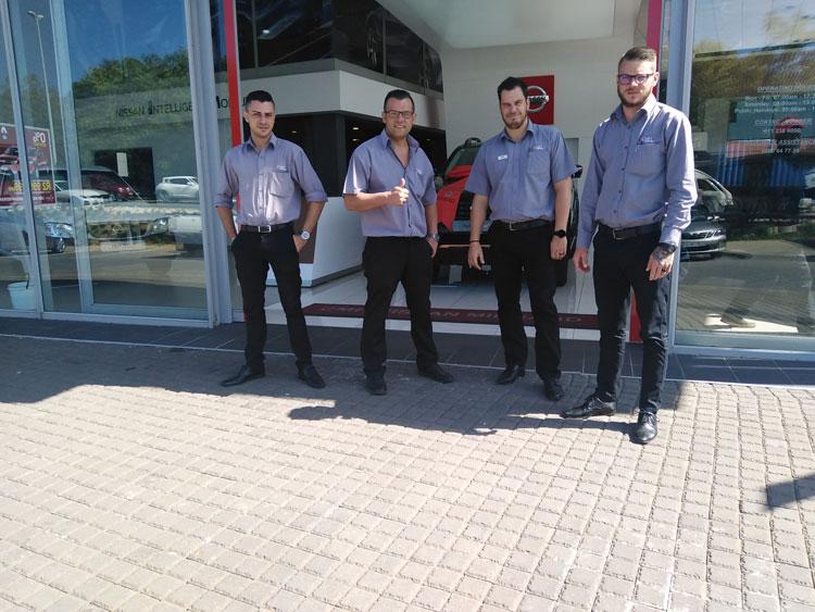 TEAM READY TO PREPARE FOR DAY 1 OF MALL DISPLAY - CMH Nissan Midrand